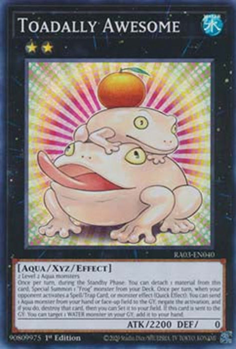 Toadally Awesome (V.1) RA03-EN040 Super Rare Englisch