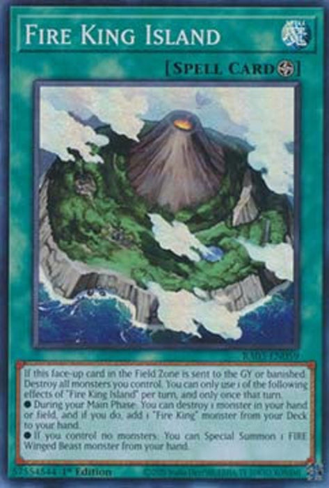 Fire King Island (V.1) RA03-EN059 Super Rare Englisch