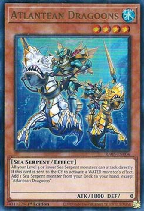 Atlantean Dragoons (V.2) RA03-EN006 Ultra Rare Englisch