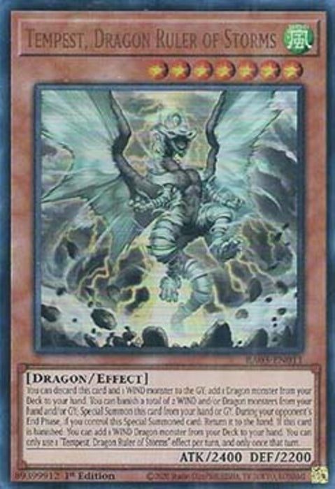 Tempest, Dragon Ruler of Storms (V.2) RA03-EN011 Ultra Rare Englisch