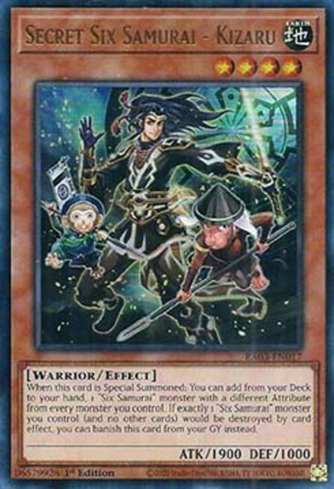 Secret Six Samurai - Kizaru (V.2) RA03-EN017 Ultra Rare Englisch