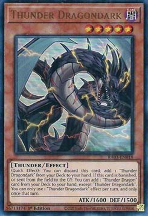 Thunder Dragondark (V.2) RA03-EN018 Ultra Rare Englisch