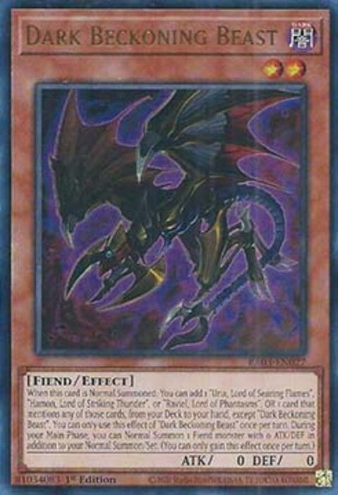 Dark Beckoning Beast (V.2) RA03-EN027 Ultra Rare Englisch