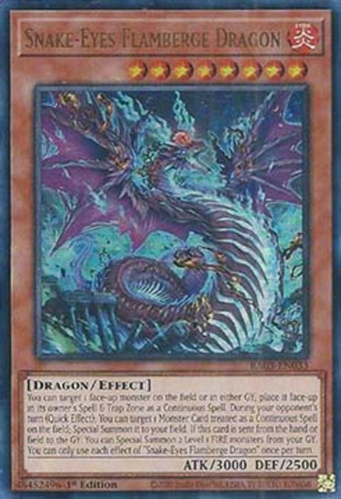 Snake-Eyes Flamberge Dragon (V.2) RA03-EN033 Ultra Rare Englisch