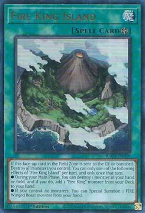 Fire King Island (V.2) RA03-EN059 Ultra Rare Englisch