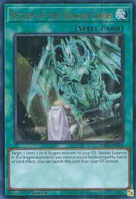 Return of the Dragon Lords (V.2) RA03-EN060 Ultra Rare Englisch
