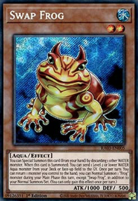 Swap Frog (V.3) RA03-EN005 Secret Rare Englisch