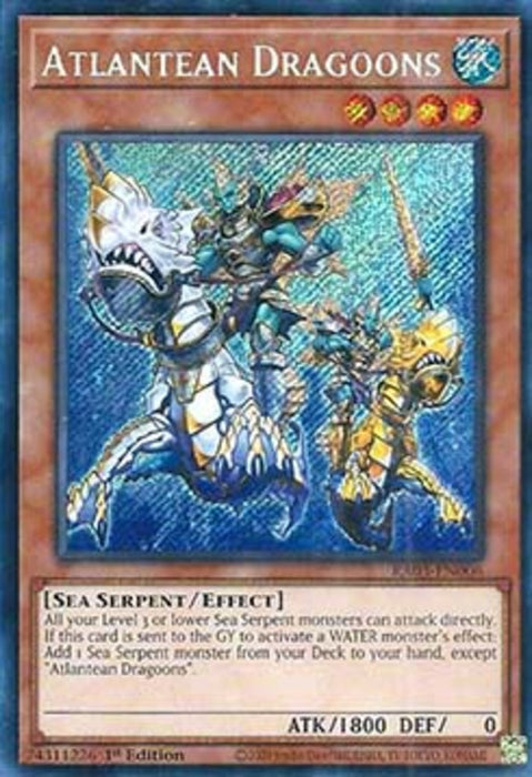 Atlantean Dragoons (V.3) RA03-EN006 Secret Rare Englisch