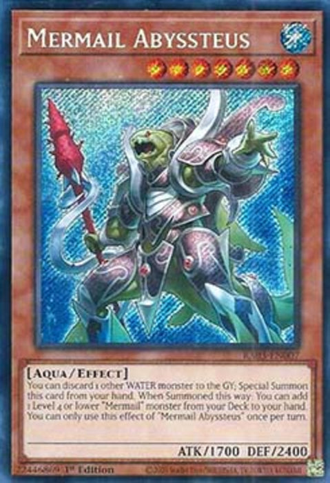 Mermail Abyssteus (V.3) RA03-EN007 Secret Rare Englisch