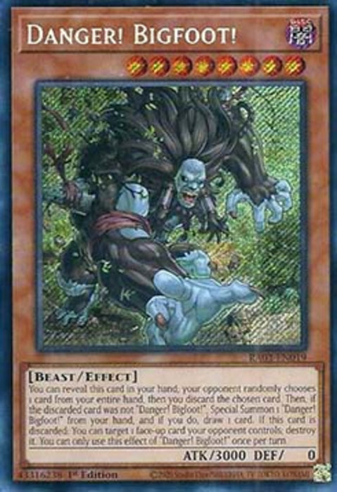 Danger! Bigfoot! (V.5) RA03-EN019 Secret Rare Englisch