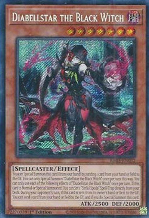 Diabellstar the Black Witch (V.3) RA03-EN032 Secret Rare Englisch