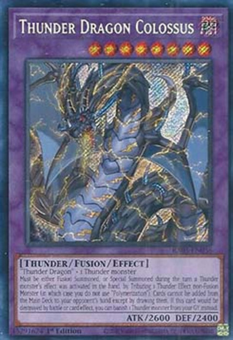 Thunder Dragon Colossus (V.3) RA03-EN036 Secret Rare Englisch