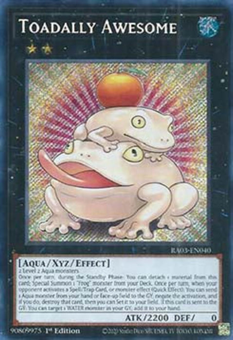Toadally Awesome (V.3) RA03-EN040 Secret Rare Englisch