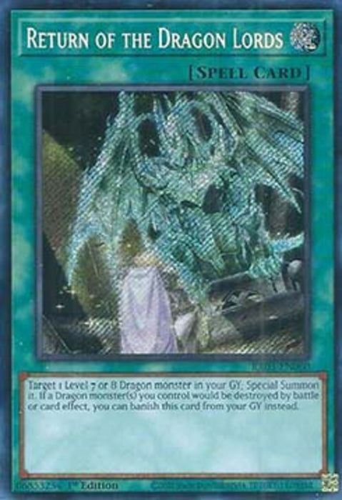 Return of the Dragon Lords (V.3) RA03-EN060 Secret Rare Englisch
