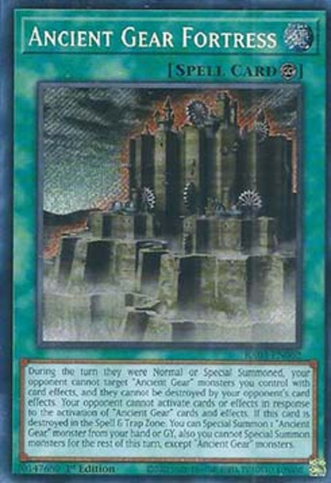 Ancient Gear Fortress (V.3) RA03-EN062 Secret Rare Englisch