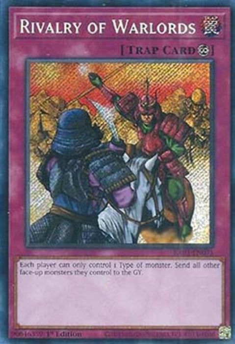 Rivalry of Warlords (V.3) RA03-EN075 Secret Rare Englisch