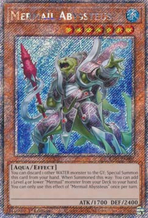 Mermail Abyssteus (V.4) RA03-EN007 Platinum Secret Rare Englisch