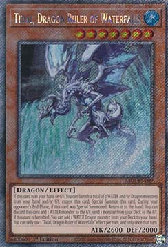 Tidal, Dragon Ruler of Waterfalls (V.4) RA03-EN009 Platinum Secret Rare Englisch