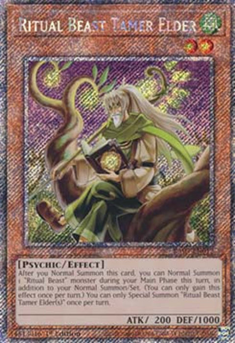 Ritual Beast Tamer Elder (V.4) RA03-EN012 Platinum Secret Rare Englisch