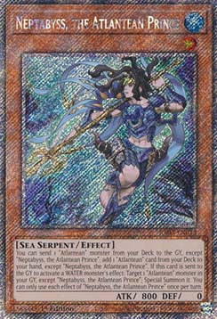 Neptabyss, the Atlantean Prince (V.4) RA03-EN013 Platinum Secret Rare Englisch