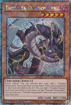 Thunder Dragondark (V.4) RA03-EN018 Platinum Secret Rare Englisch