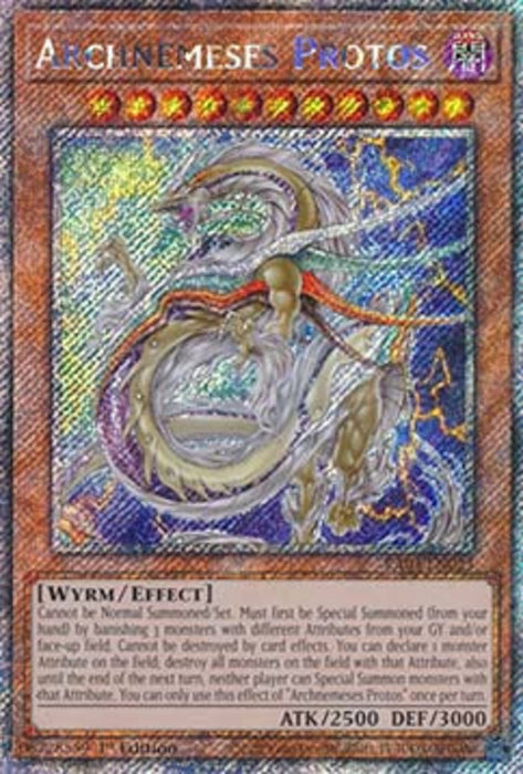 Archnemeses Protos (V.4) RA03-EN023 Platinum Secret Rare Englisch