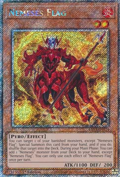 Nemeses Flag (V.4) RA03-EN024 Platinum Secret Rare Englisch
