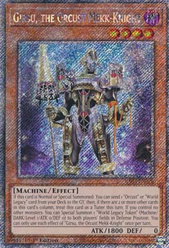 Girsu, the Orcust Mekk-Knight (V.4) RA03-EN026 Platinum Secret Rare Englisch