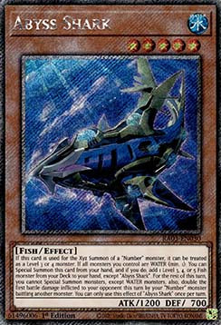 Abyss Shark (V.4) RA03-EN030 Platinum Secret Rare Englisch