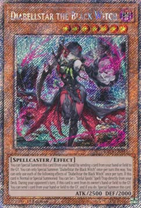 Diabellstar the Black Witch (V.4) RA03-EN032 Platinum Secret Rare Englisch