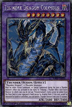 Thunder Dragon Colossus (V.4) RA03-EN036 Platinum Secret Rare Englisch