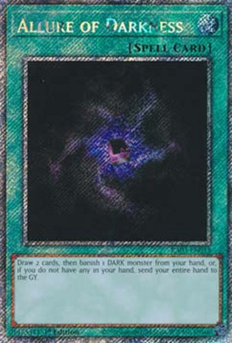 Allure of Darkness (V.4) RA03-EN055 Platinum Secret Rare Englisch