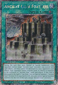 Ancient Gear Fortress (V.4) RA03-EN062 Platinum Secret Rare Englisch