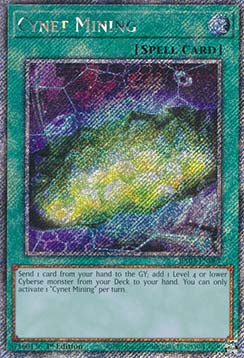 Cynet Mining (V.4) RA03-EN067 Platinum Secret Rare Englisch