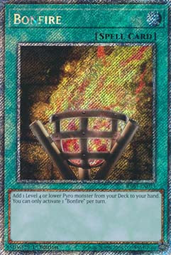 Bonfire (V.4) RA03-EN073 Platinum Secret Rare Englisch