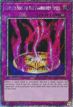 Cursed Seal of the Forbidden Spell (V.4) RA03-EN076 Platinum Secret Rare Englisch