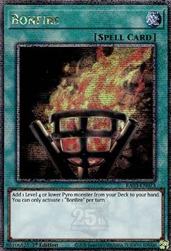 Bonfire (V.5) RA03-EN073 Quarter Century Secret Rare Englisch