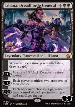 Liliana, Dreadhorde General (V.1) PFDN-176 Mythic Englisch