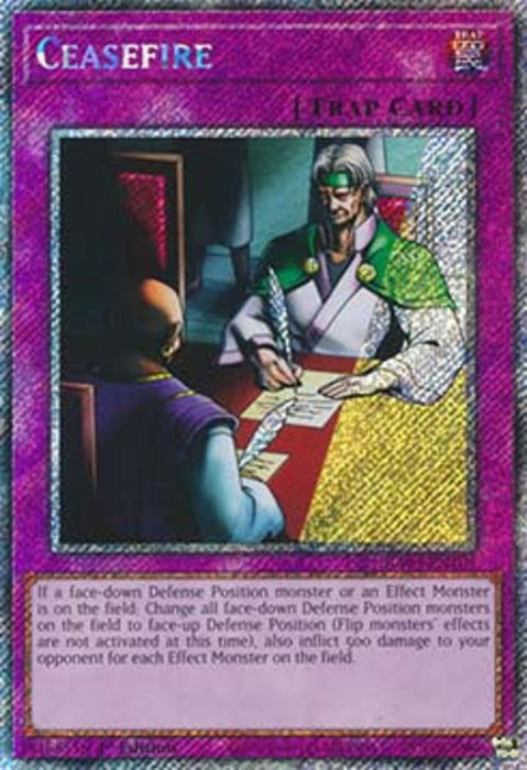 Ceasefire (V.1) RA03-EN105 Platinum Secret Rare Englisch
