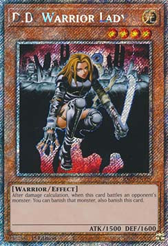 D.D. Warrior Lady (V.1) RA03-EN129 Platinum Secret Rare Englisch