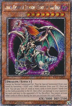 Chaos Emperor Dragon - Envoy of the End (V.1) RA03-EN133 Platinum Secret Rare Englisch