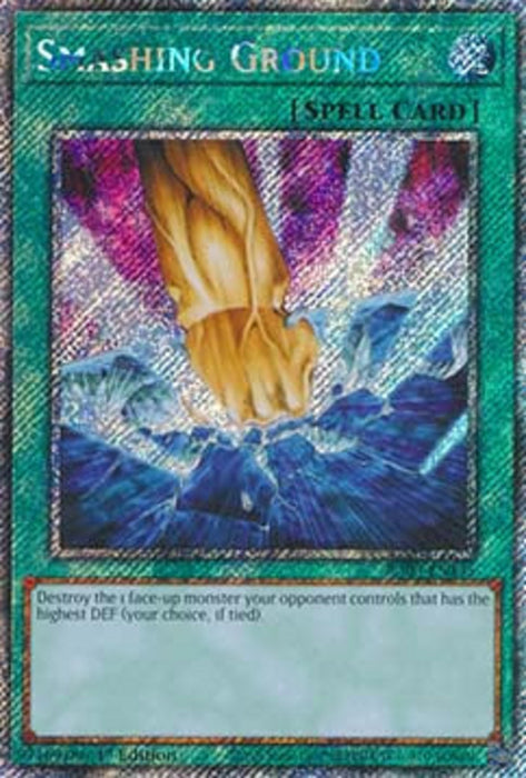 Smashing Ground (V.1) RA03-EN135 Platinum Secret Rare Englisch
