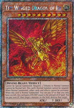 The Winged Dragon of Ra (V.1) RA03-EN137 Platinum Secret Rare Englisch