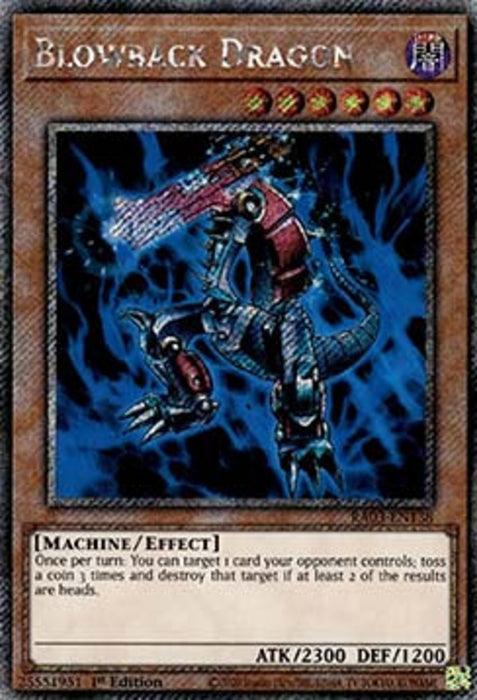 Blowback Dragon (V.1) RA03-EN138 Platinum Secret Rare Englisch