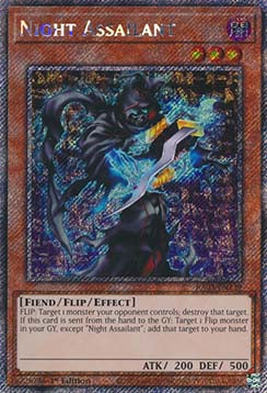Night Assailant (V.1) RA03-EN139 Platinum Secret Rare Englisch