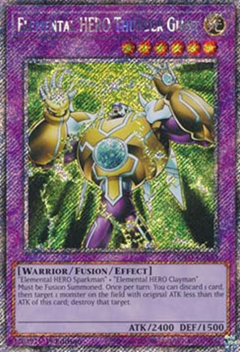 Elemental HERO Thunder Giant (V.1) RA03-EN153 Platinum Secret Rare Englisch