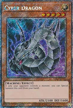 Cyber Dragon (V.1) RA03-EN155 Platinum Secret Rare Englisch