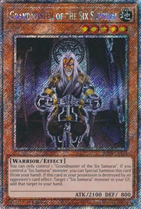 Grandmaster of the Six Samurai (V.1) RA03-EN174 Platinum Secret Rare Englisch