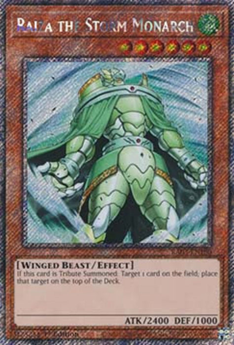 Raiza the Storm Monarch (V.1) RA03-EN180 Platinum Secret Rare Englisch