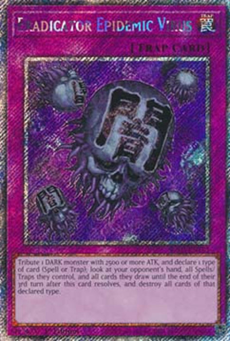 Eradicator Epidemic Virus (V.1) RA03-EN183 Platinum Secret Rare Englisch